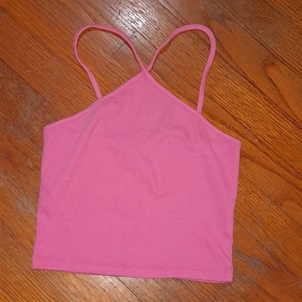 Pink crop top